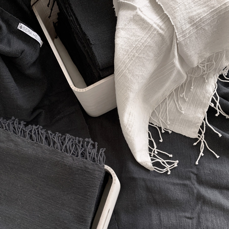 Tihku Towel Collection | All White - Hand Woven