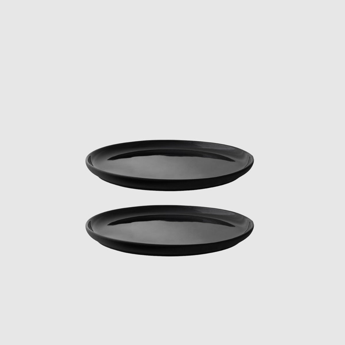 Theo plate.  Black - set of 2