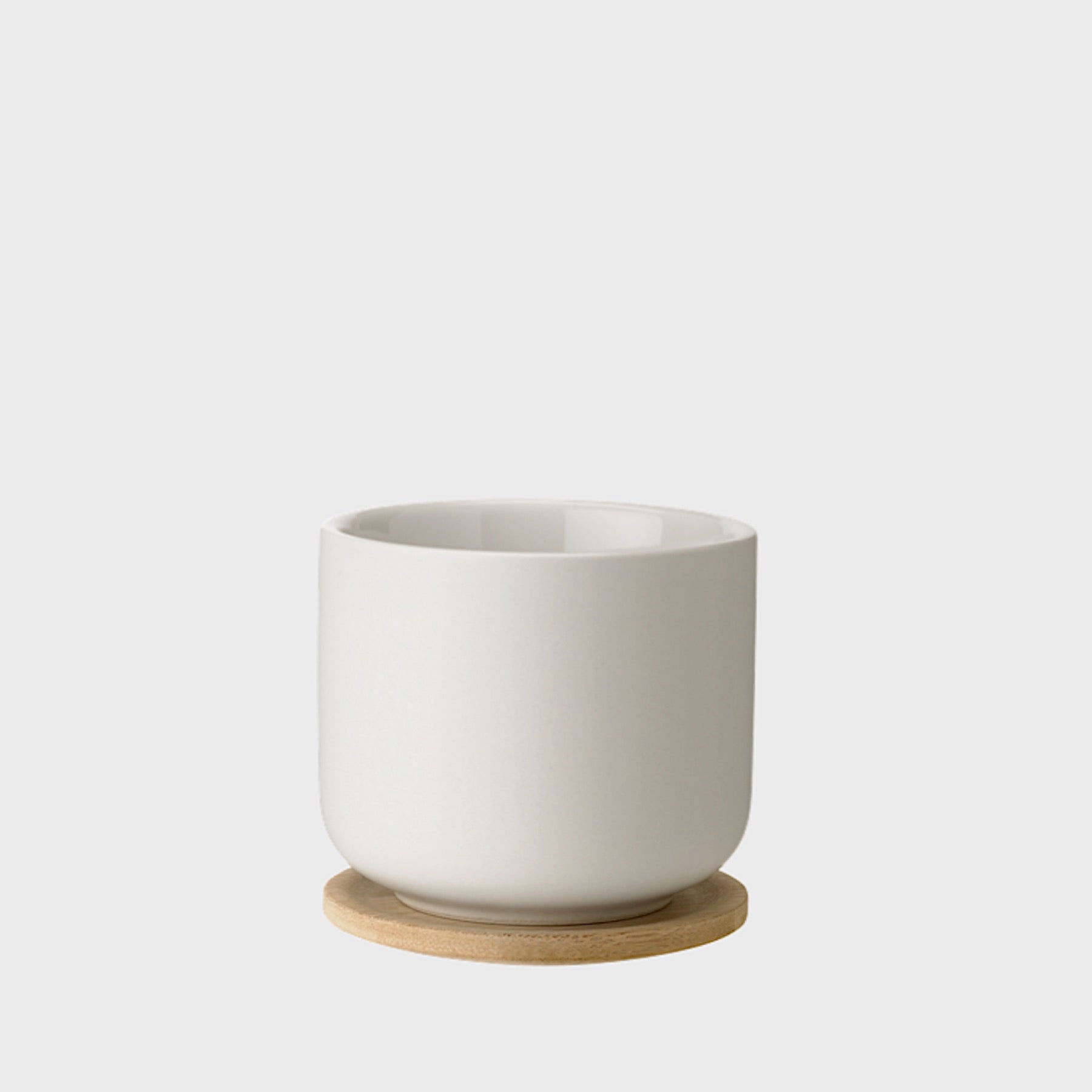 Theo cup. with coaster/lid - sand