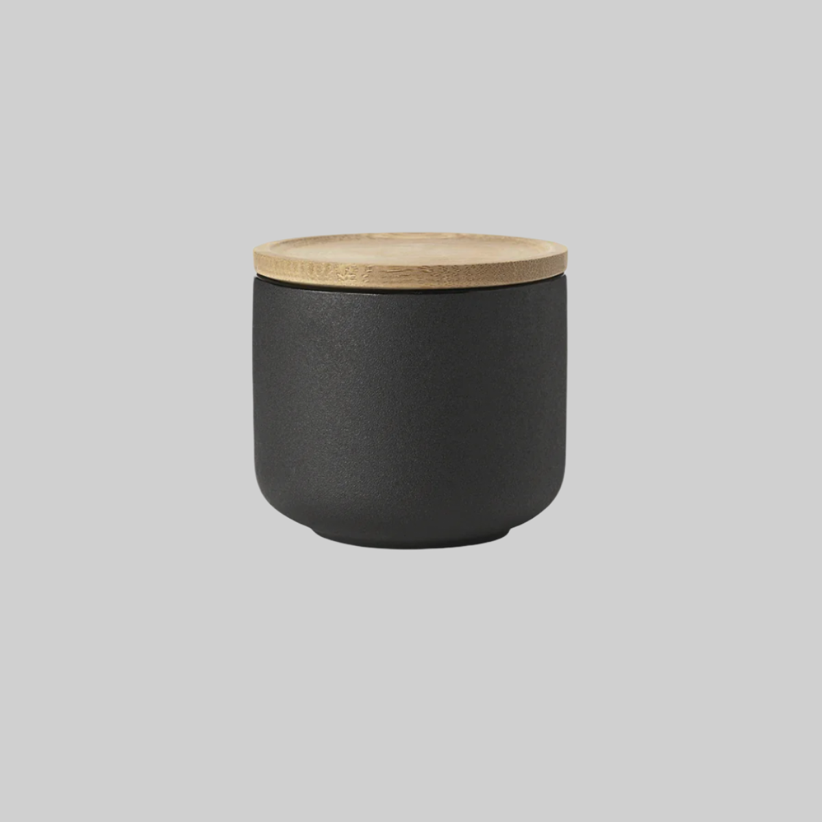 Theo cup. with coaster/lid - black