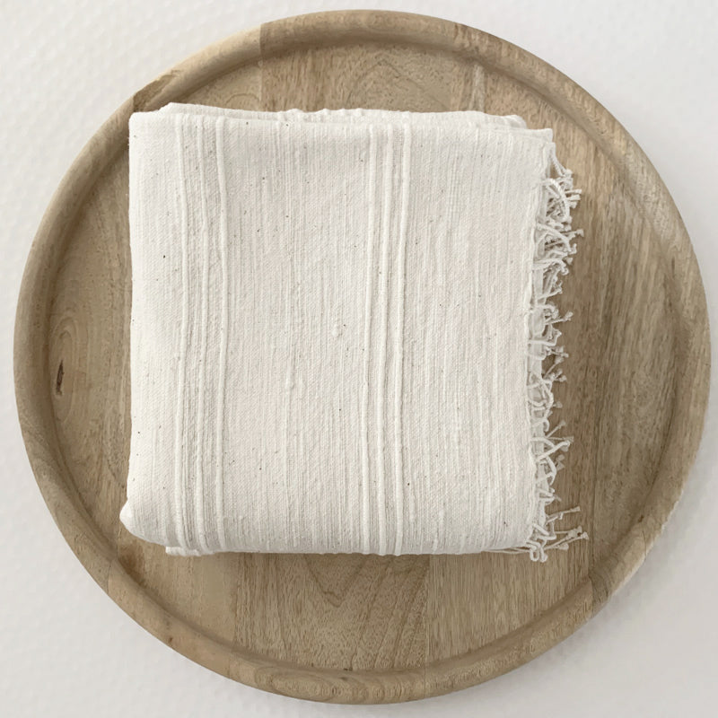 Tihku Towel Collection | All White - Hand Woven